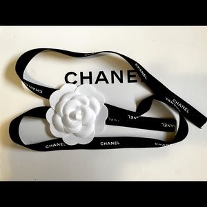 Authentic Chanel Ribbon & Flower